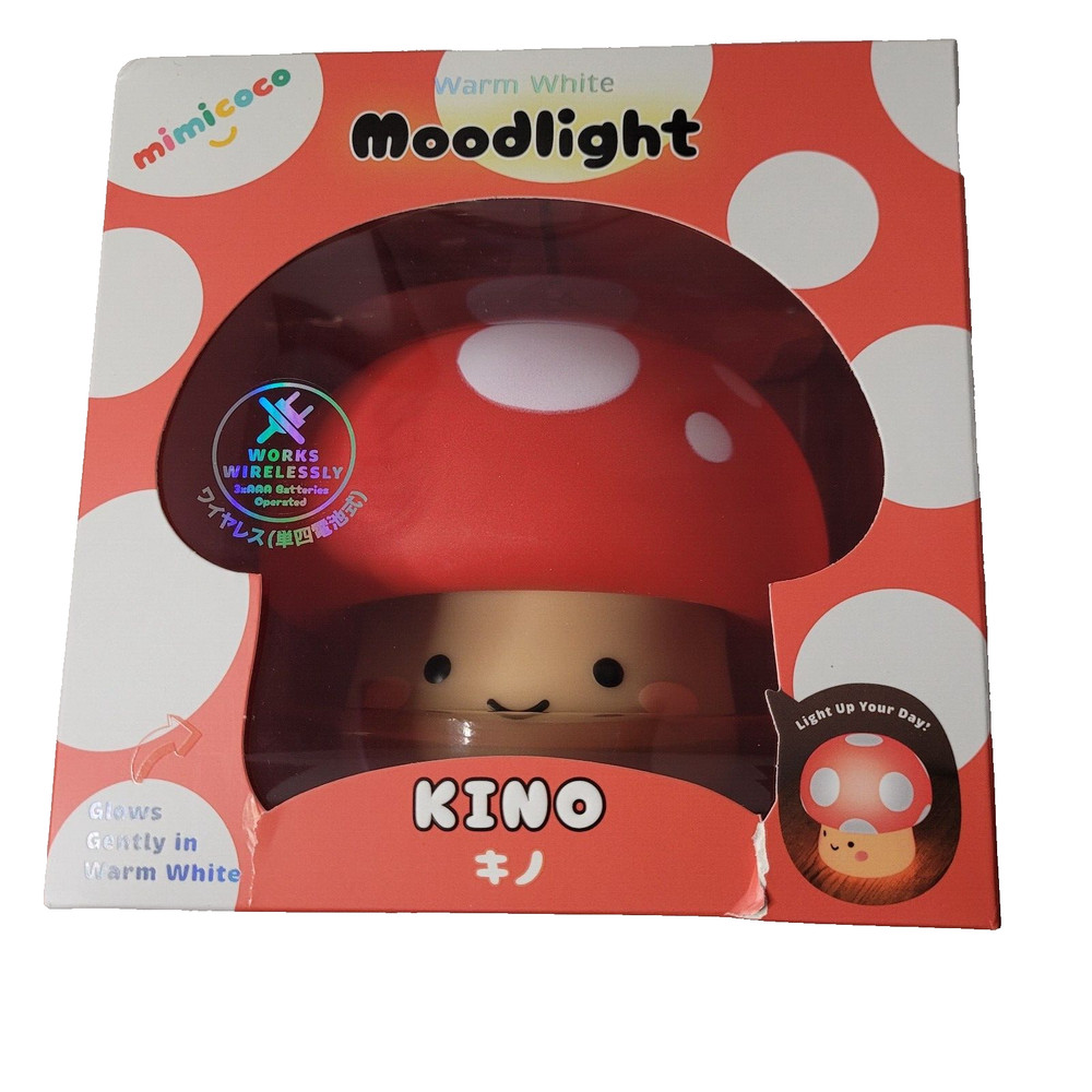 Mimicoco Kino Red Mushroom Moodlight Warm White Nightlight