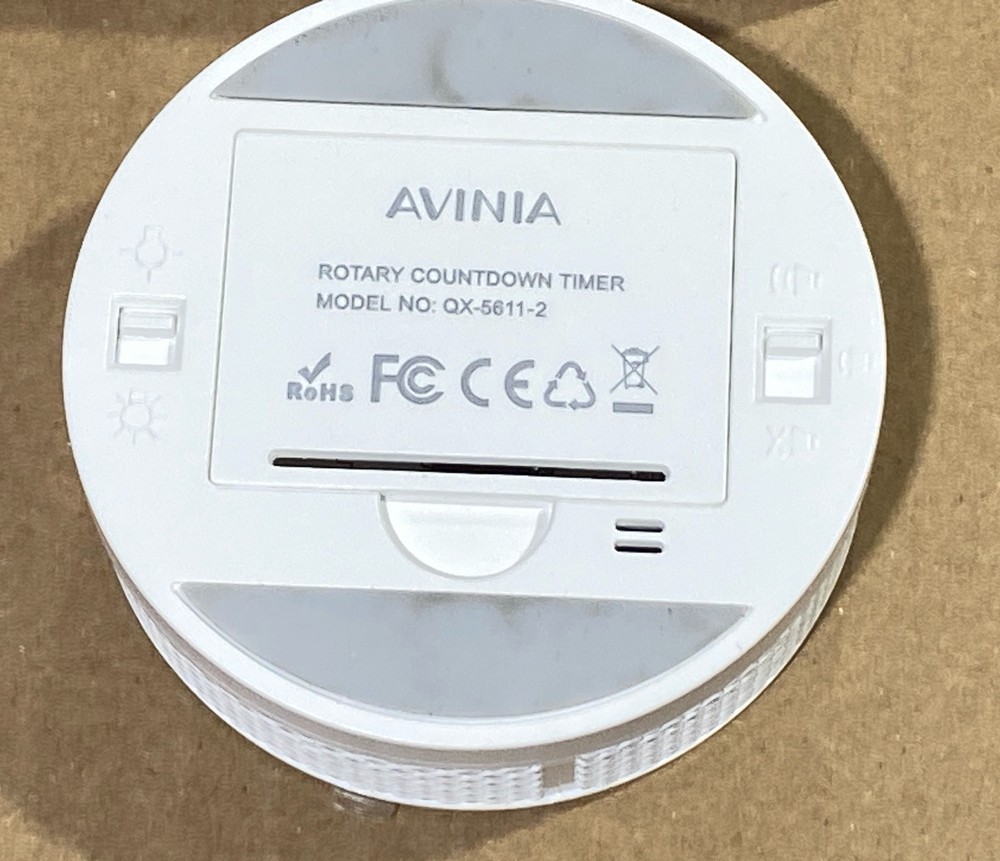 Avinia LED Rotating Countdown Timer, Adjustable Brightness Magnetic QX-5611-2