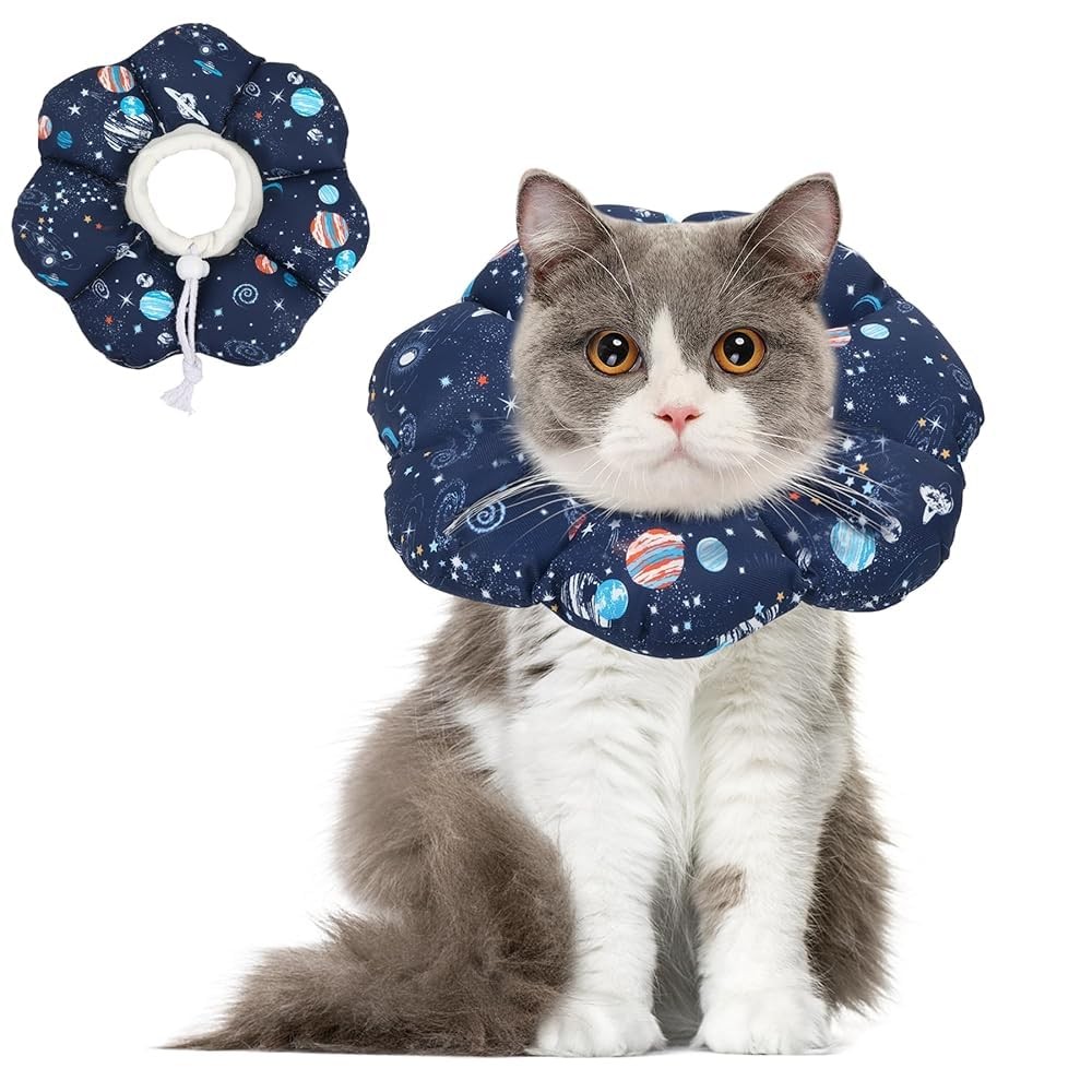 Soft Cat Cone Collar Adjustable Protective Elizabethan Collar After Surgery