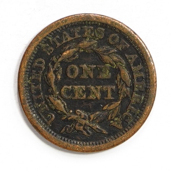 1853 Braided Hair Large Cent