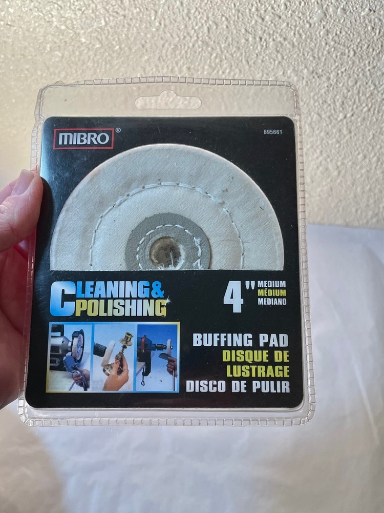 4" Diameter Medium Buffing Pad for Cleaning & Polishing Wheel, Mibro