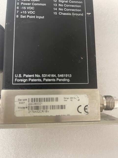 MKS Instruments Mass - Mass Flow Controller 500 sccm N2/ used, working condition