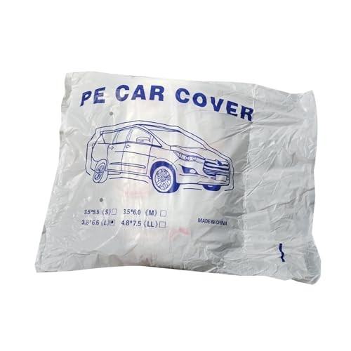 Clear Plastic Disposable Car Protective Cover, Temporary Universal Rain Dust