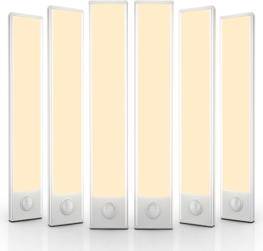 6 Pack Under Cabinet Lights Wireless 32 LED Motion Sensor Light Indoor
