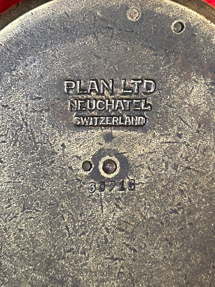 WWI Plan LTD Neuchatel Switzerland - US Engineer Corp. Brass Compass