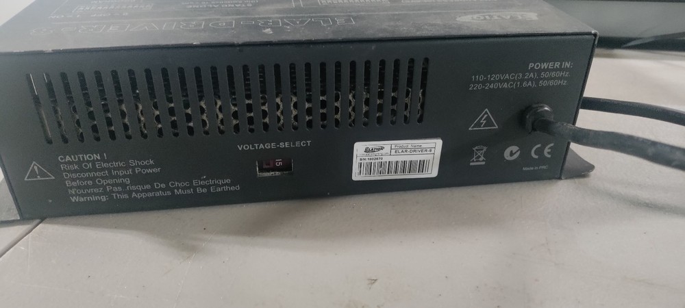 Elation ELAR- DRIVER-8. Lighting Controller Power on Tested