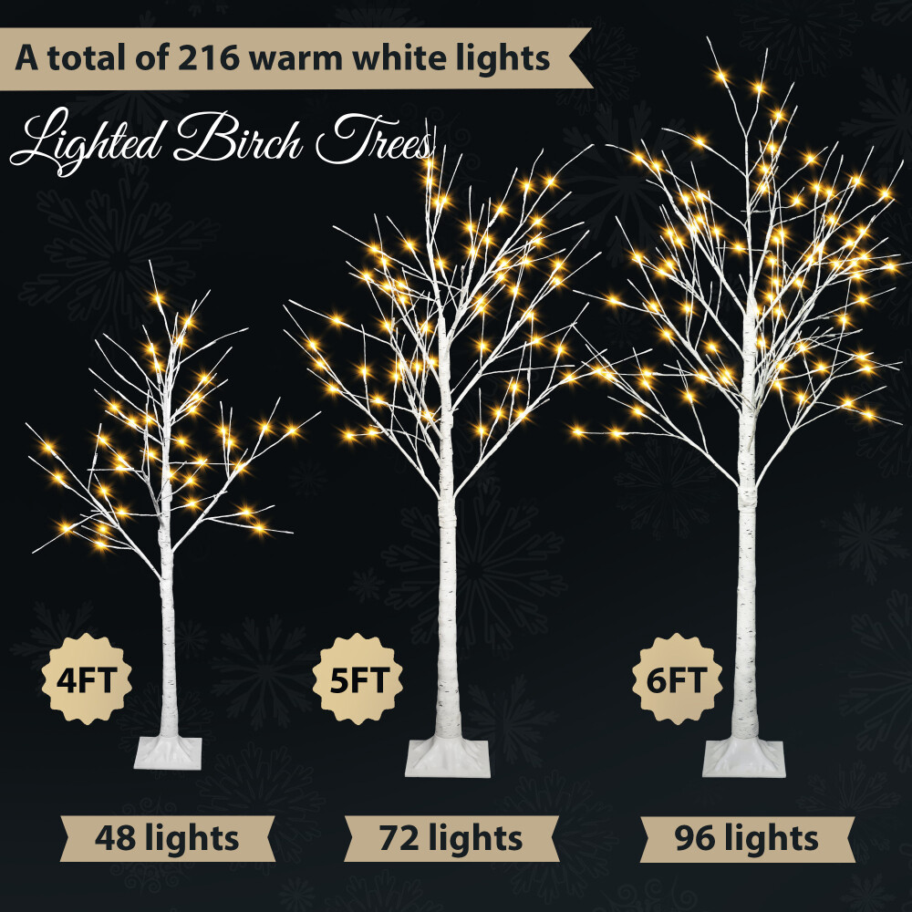Artificial Tree w/ LED Lights Christmas Tree for ​Decoration Inside and Outside