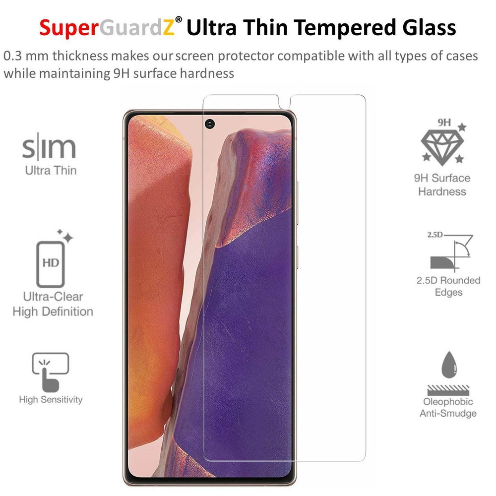 SuperGuardZ Tempered Glass Screen Protector Shield For Samsung Galaxy Note 20
