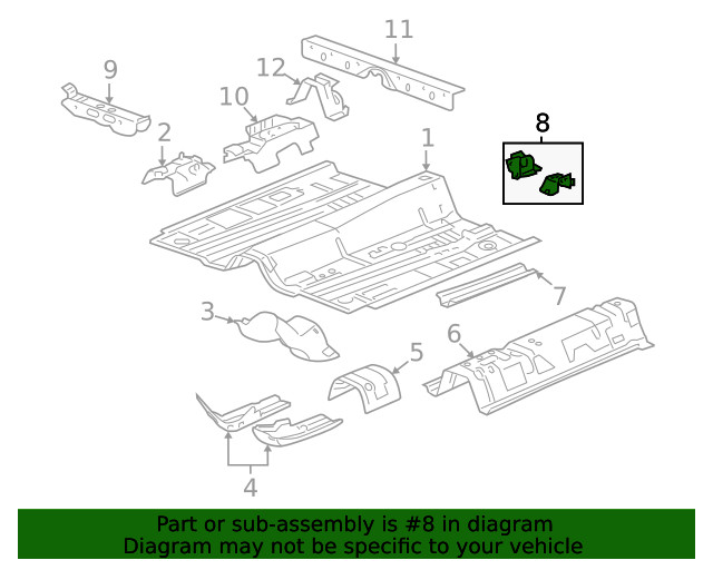 Genuine GM Seat Support 15276712