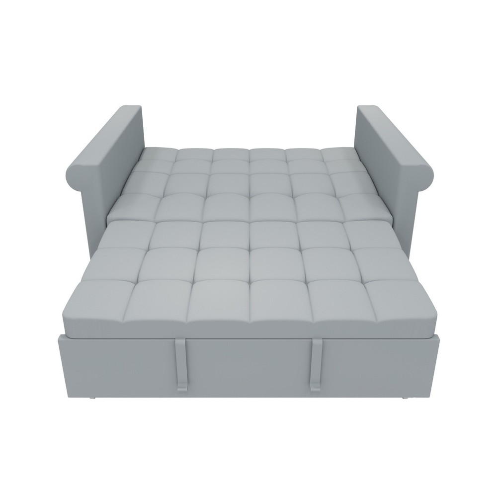 Convertible Sleeper Sofa Bed Modern Velvet Loveseat Sofa Couch w/ Pull Out Bed