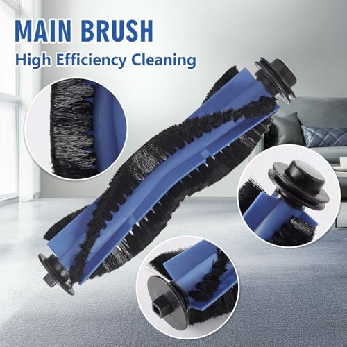 4 Pack X10 Main Brushes Replacement Accessories Fit for eufy X10 Pro 4 Brushes