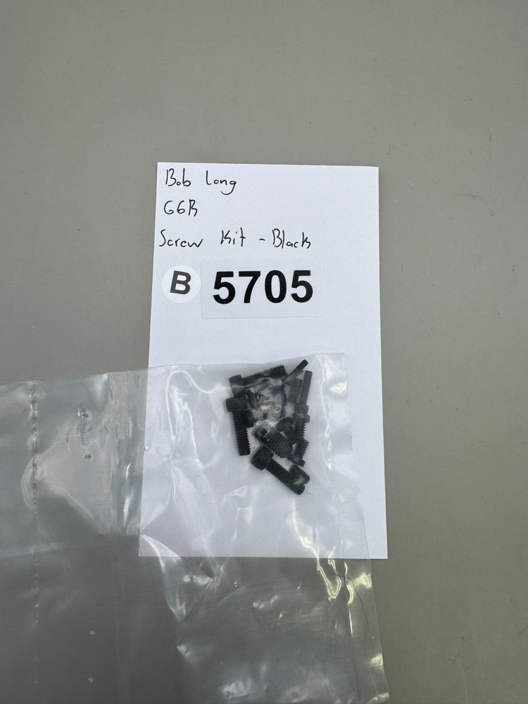 Bob Long G6R Screw Kit-Black