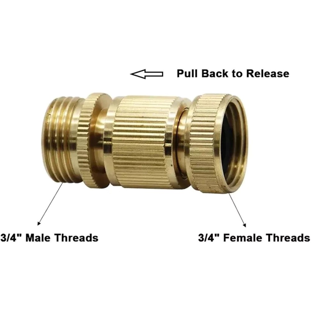 4 Pair 3/4in GHT Thread Garden Hose Quick Connector With excellent durability