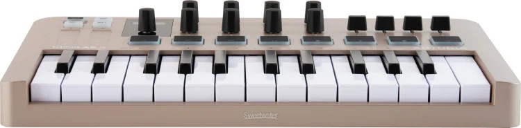 Arturia MiniLab 3 25 Slim-key Controller - Champagne