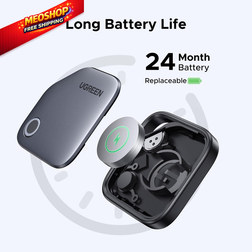 UGREEN FineTrack Air Tracker Tags (iOS Only) 4 Pack, 2-Year Replaceable...