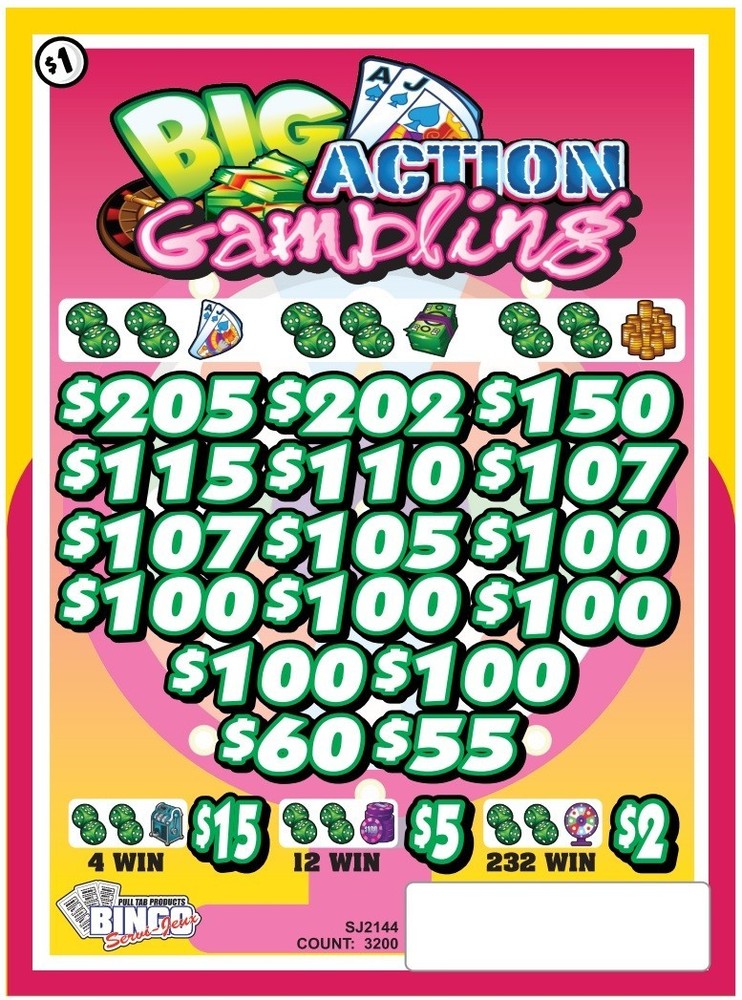 NEW pull tickets BIG ACTION GAMBLING - Instant Tabs
