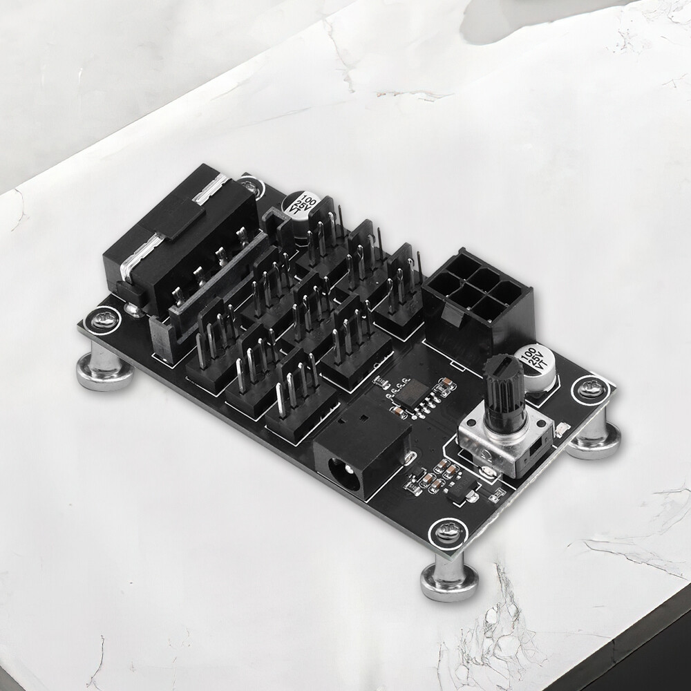 Computer Chassis PWM Violent Fan Speed Controller 9-Channel Fan Hub Controller