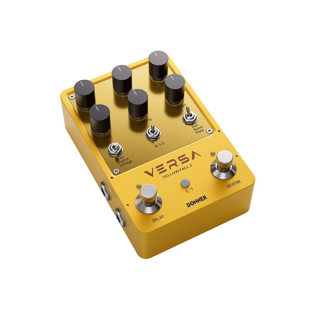 Donner Yellow Fall II Effect Pedal Delay & Reverb Combo Effect Echo Digital Mode