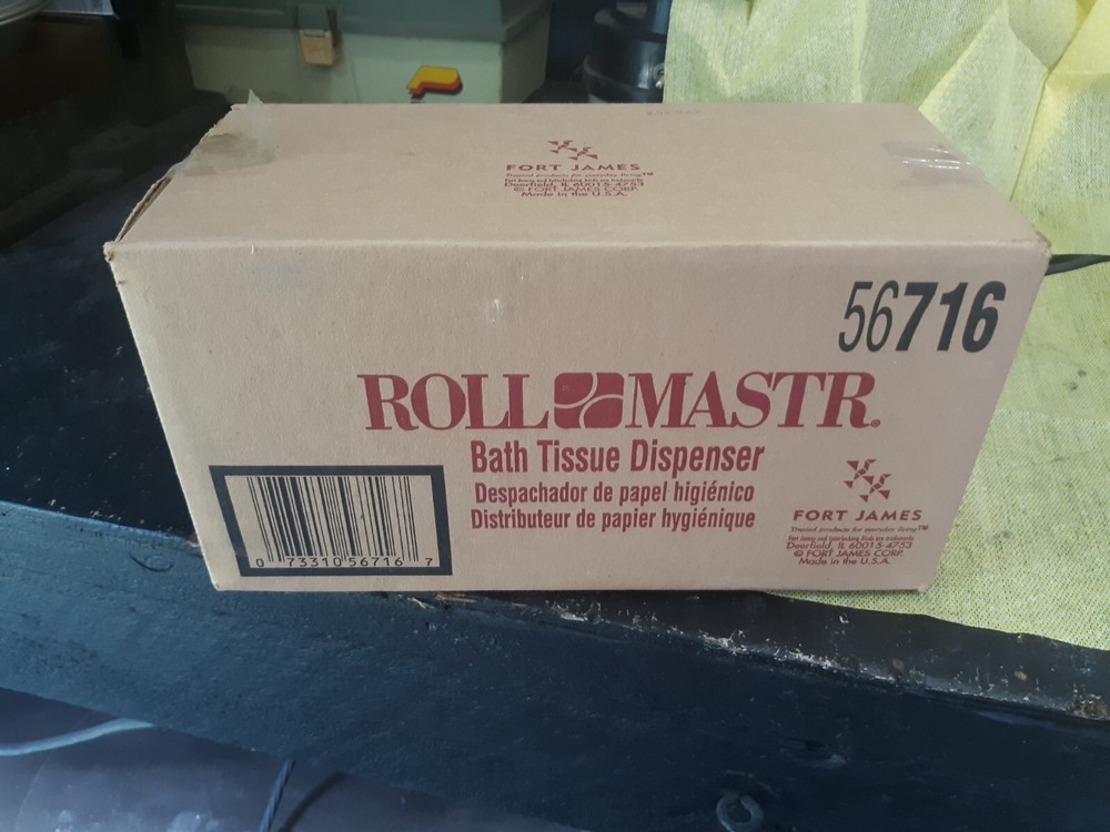 ROLL MASTER SMOKE GRAY BATH TISSUE DISPENSER 56716 NEW