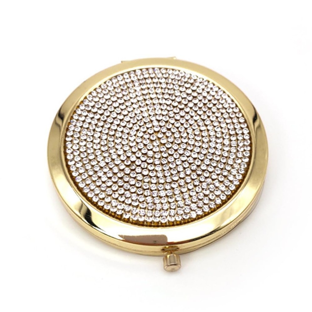 2pcs Magnifying Compact Mirrors Pocket Makeup Mirror 1X 2X Folding Cosmetic M...