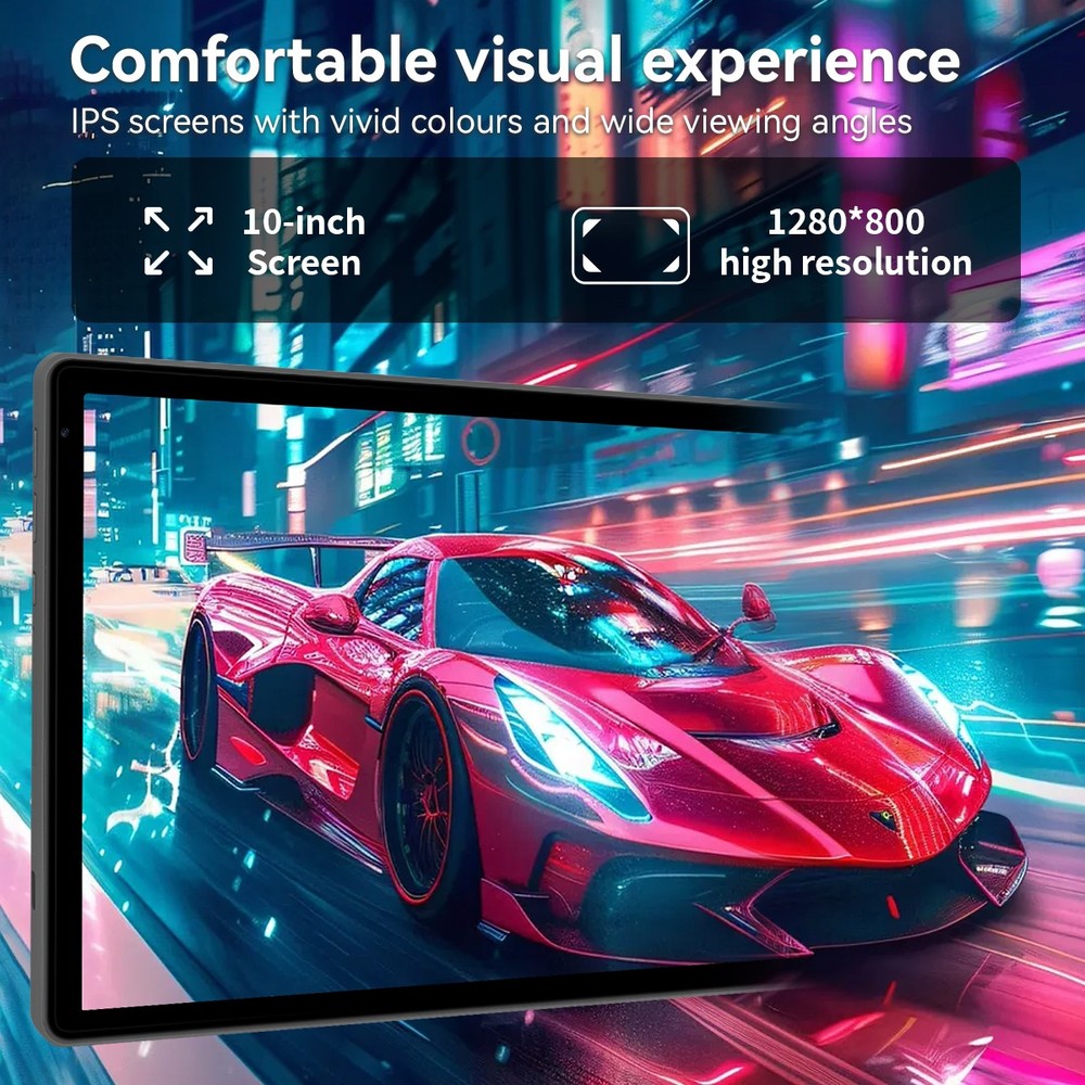 10.1 inch Android 15 Tablets HD Octa-Core 20GB RAM+128GB Dual Camera Touchscreen