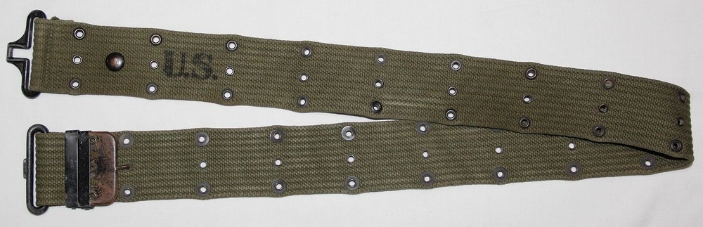 ORIGINAL WWII 1945 DATED OD WEB PISTOL BELT