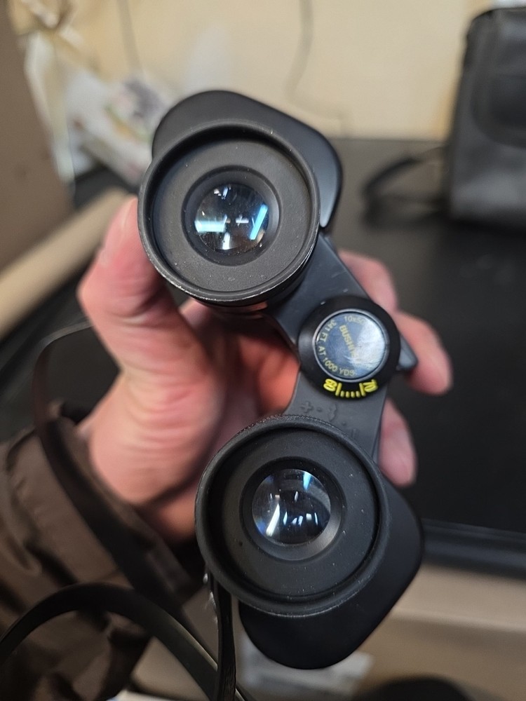 Bushnell Large Objective 10x50 WA Binoculars With Case PreOwned Working