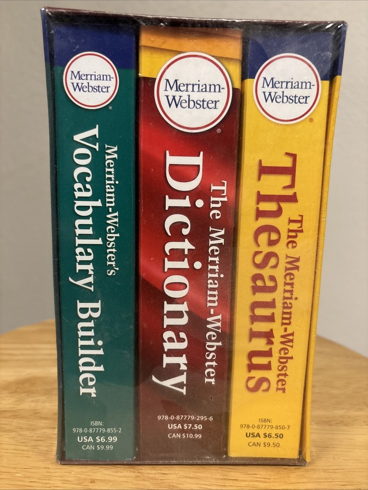 Merriam-Webster's Everyday Language Reference Set 3-Book Boxed Set Dictionaries