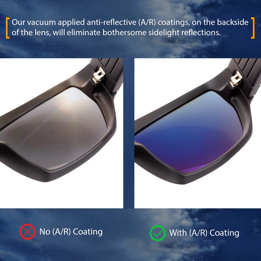 Polarized IKON Replacement Lenses For Costa Del Mar Reefton - Deep Blue