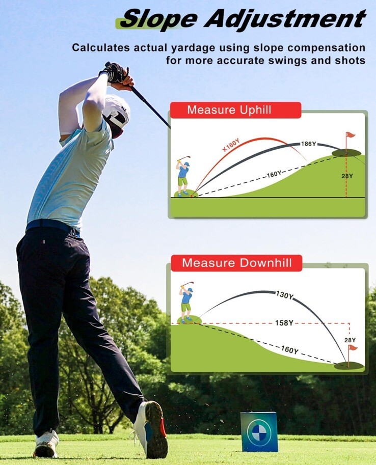 Range Finder Golf Rangefinder with Slope, Laser Range Finder New Open Box