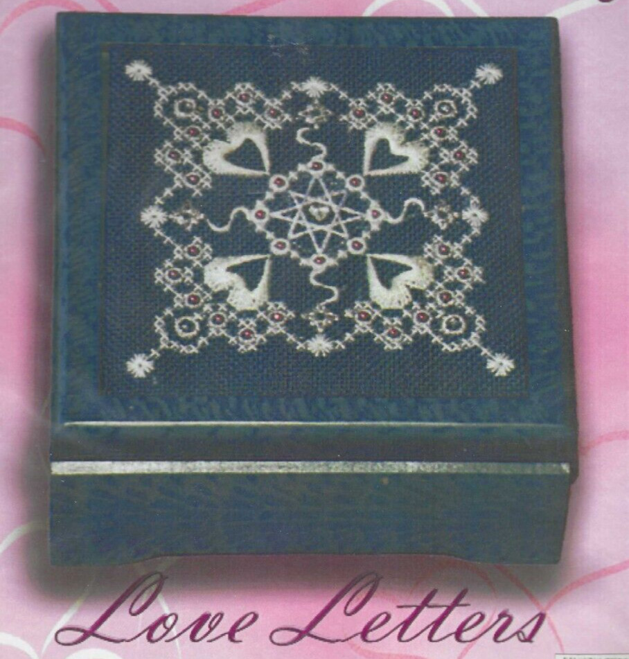 LOVE LETTERS--Hearts--Star--Northern Pine Designs--Counted Canvas Pattern