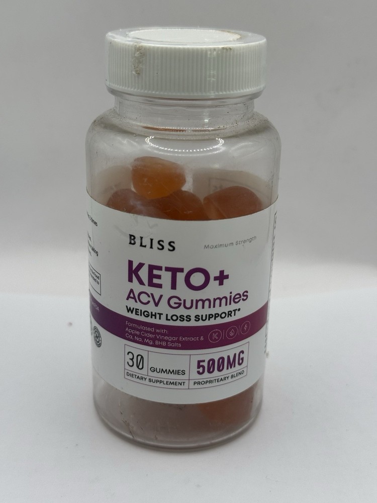 Bliss Keto + ACV Gummies 30 Count Maximum Strength