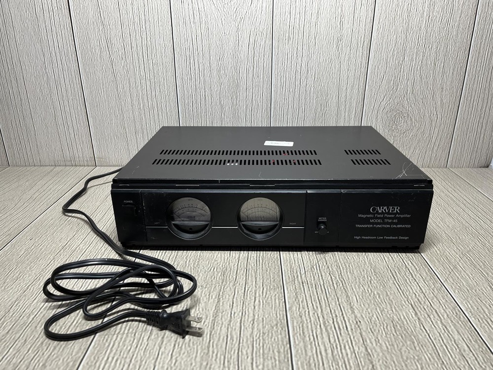 Carver TFM-45 Magnetic Field Power Amplifier Transfer Function Calibrated