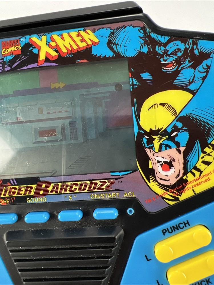 X-Men Handheld Tiger Barcodzz 1994 Marvel Working