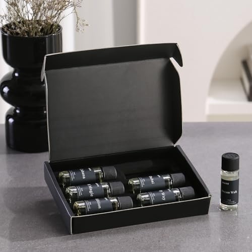Luxury Aromatherapy Essential Oils Set - 6 Premium Scents for Diffuser & Home Sc
