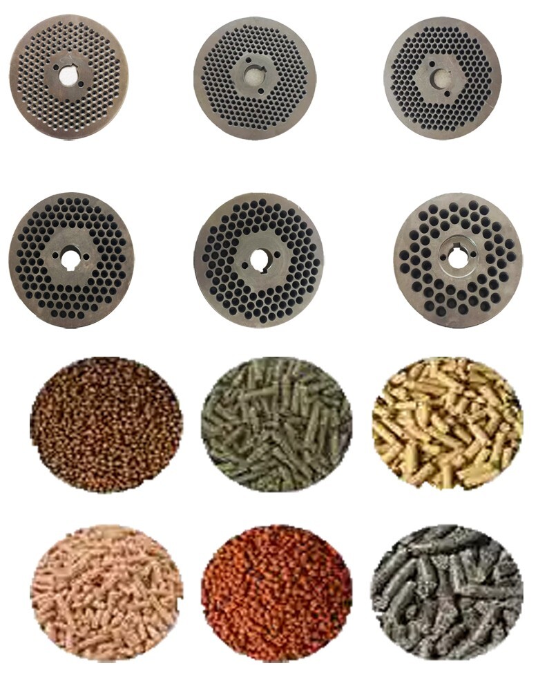 1 set 2-12mm Feed pellet machine Disc Replacement Plate for 4 Rollers Machine