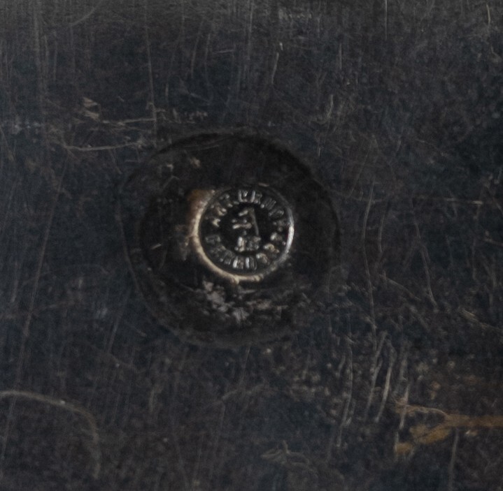 Antique Krupp Berndorf German Silverplate Etrog Sugar Box