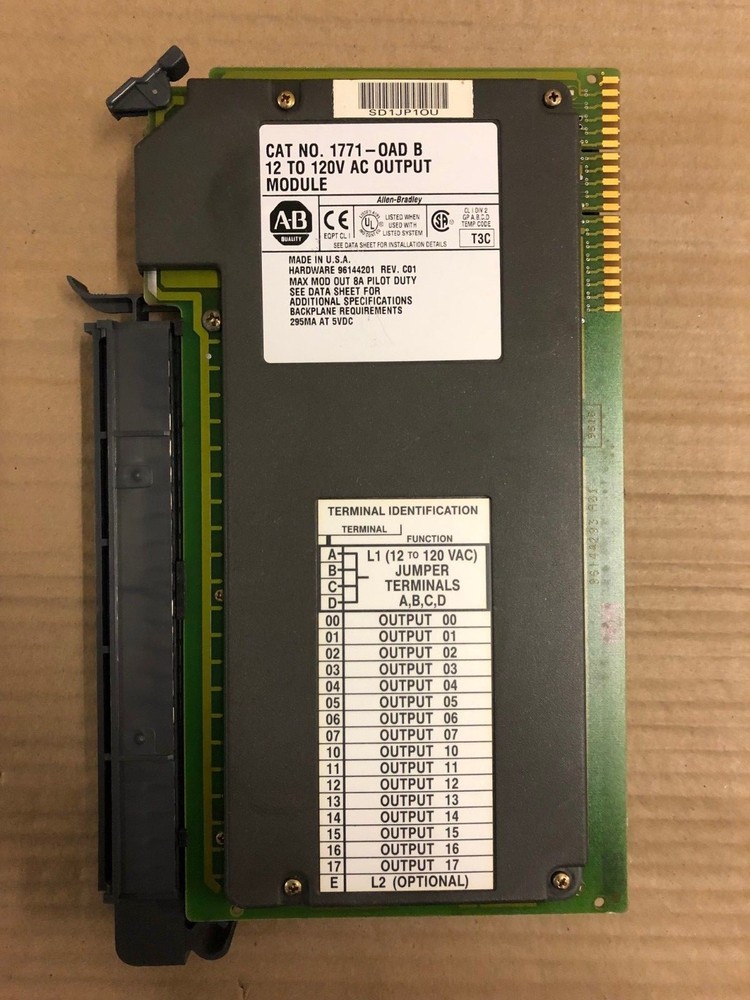 ALLEN BRADLEY 1771-OAD B 12 TO 120V AC OUTPUT MODULE KMGM