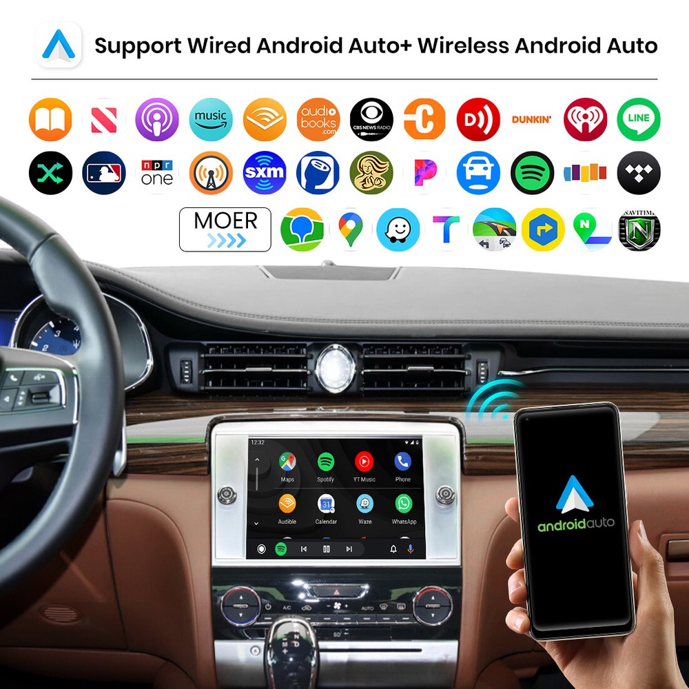 For Maserati/Dodge Wireless Carplay, Android Auto Retrofit Kit Decoder USA 2025