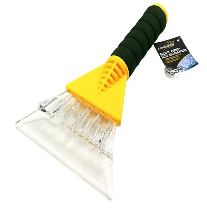 Ice Scraper Soft Grip Handle Suitable For Up To -50° - Brookstone