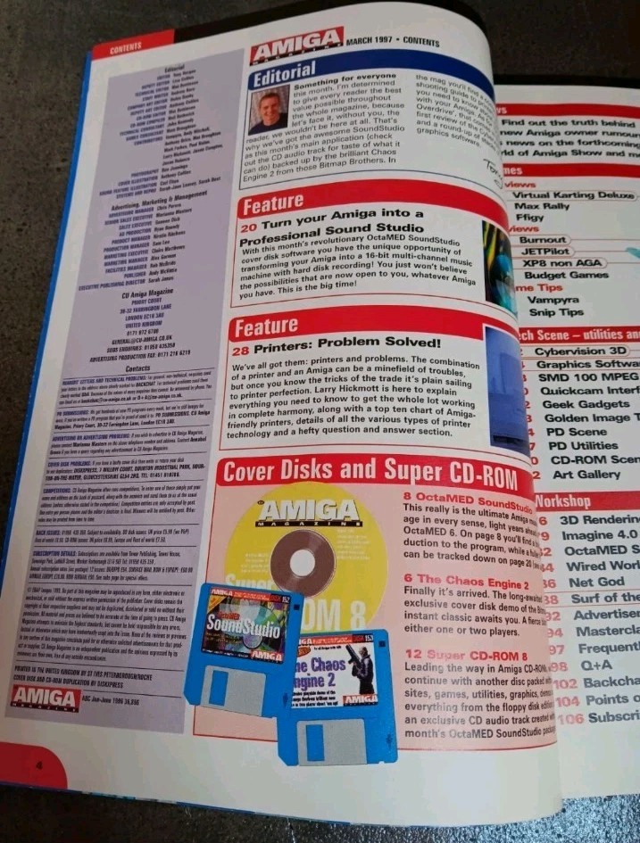 Amiga Magazine & Amiga Computing W/2 Disks Tested/Works
