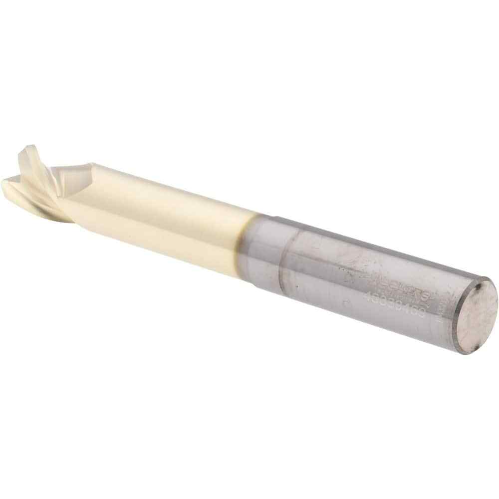 Accupro 1/2" Diam 3 Flute Single End Solid Carbide 0.12" Corner Radius End Mi...