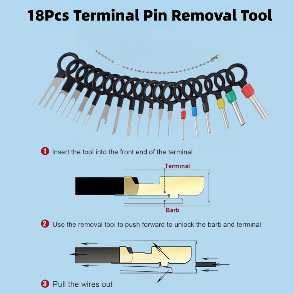 Electrical Disconnect Pliers Connector Separator Terminal Plug Removal Tool Kit