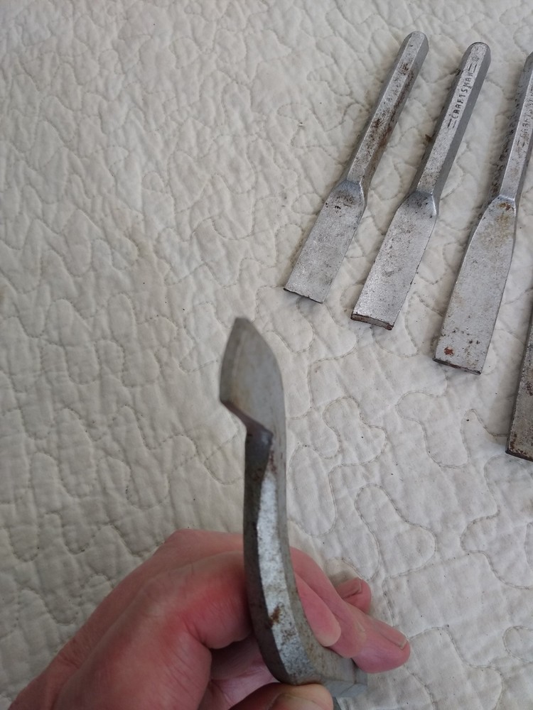 Vintage Craftsman Cold Chisel Set Very Unique.