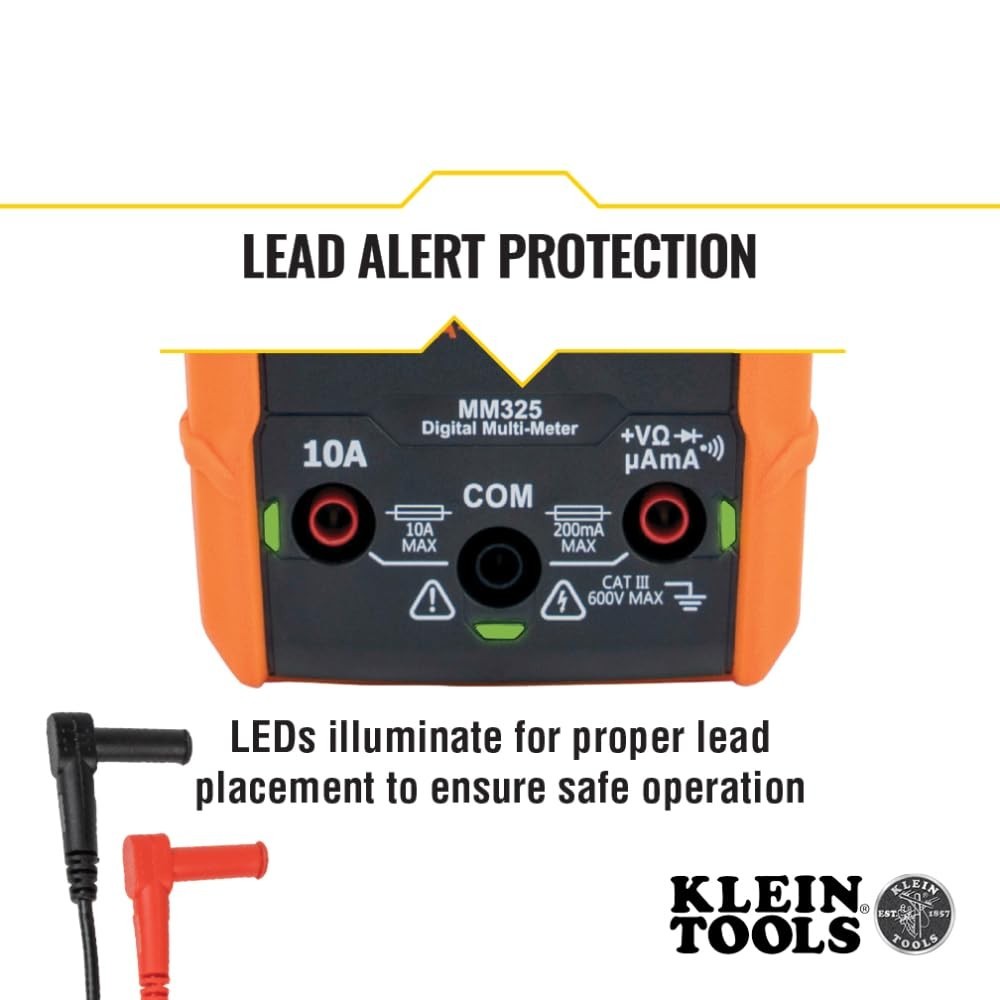 Pro-Grade Digital Multimeter for 600V Voltage Testing & Battery Diagnostics