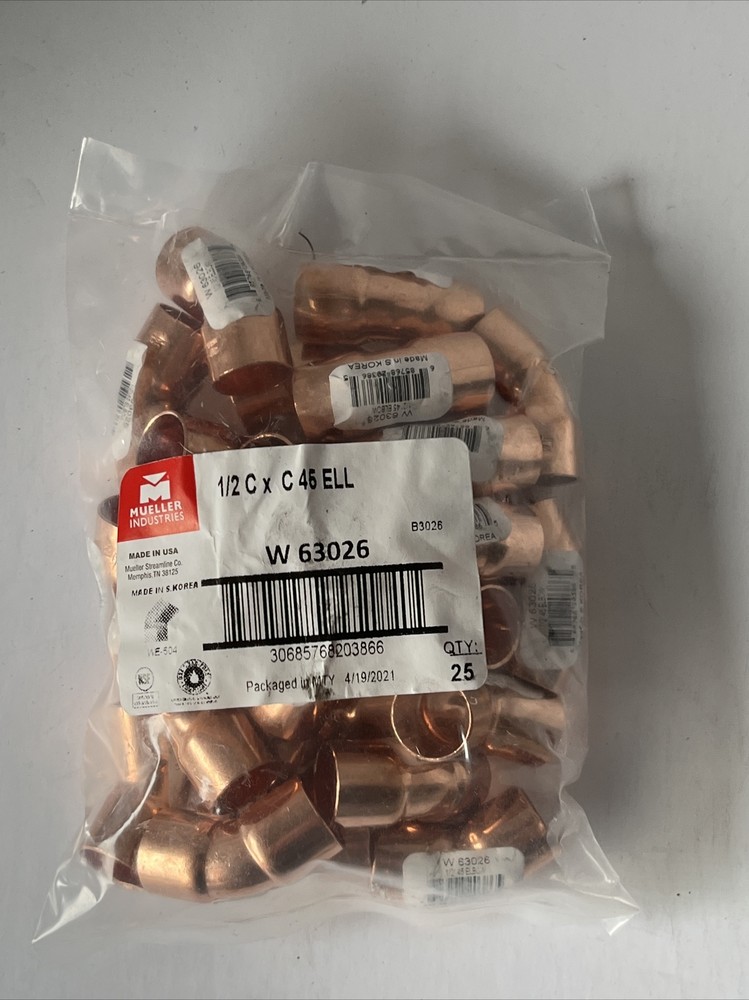 Mueller Copper W63026 . (Pack of 25)