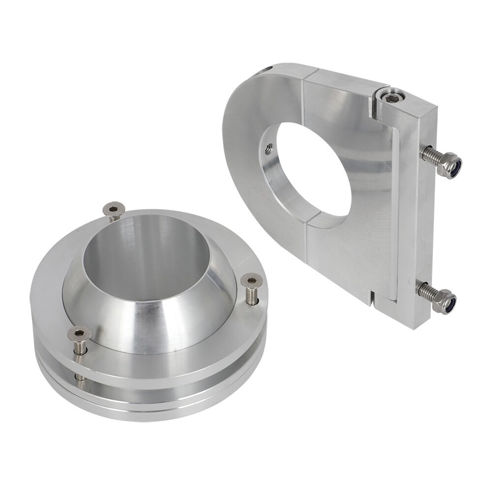 Chrome 2" Swivel Base Floor Mount 2 1/2" Steering Column Drop Comb Kit Universal