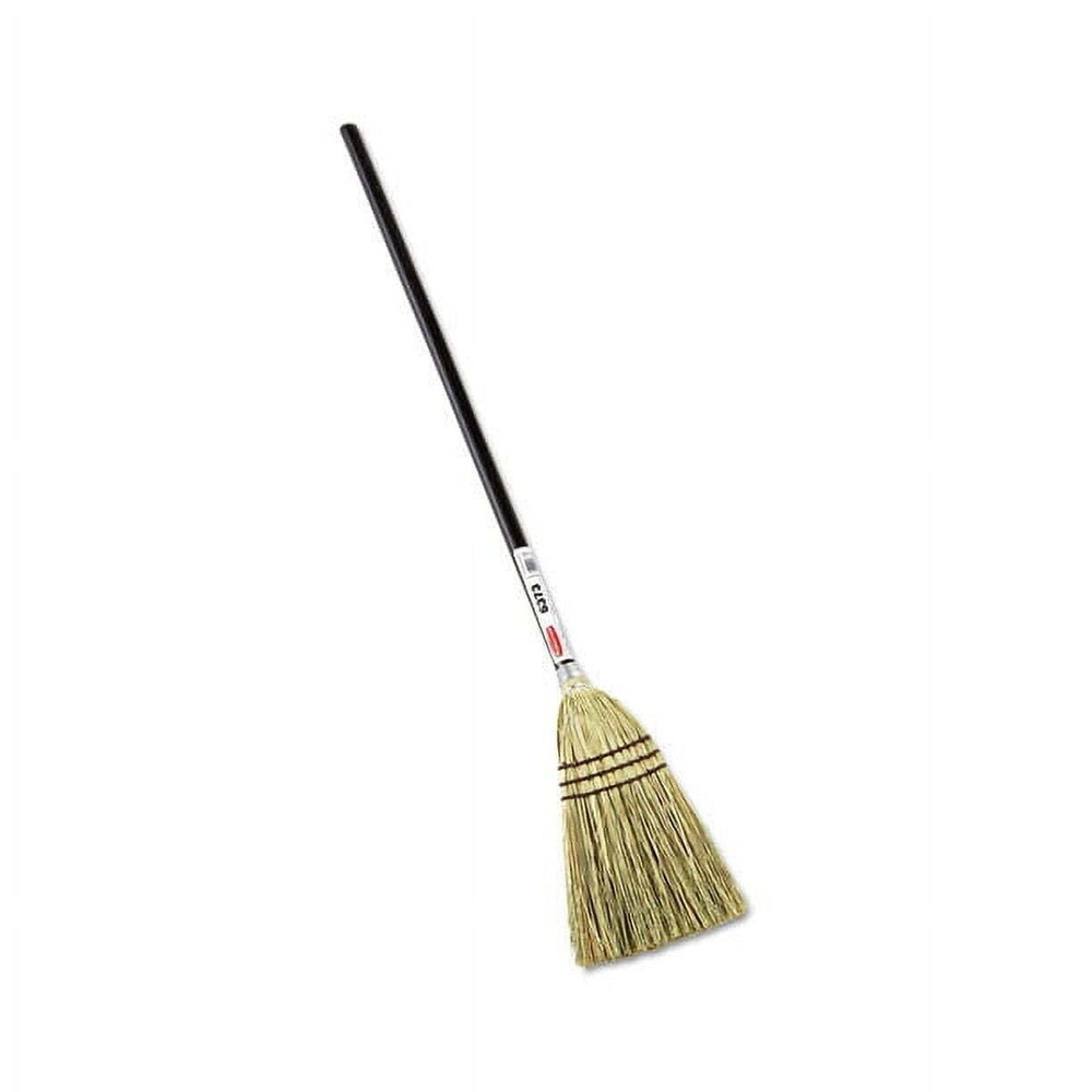 Lobby 38" Handle Corn-Fill Broom, Brown！