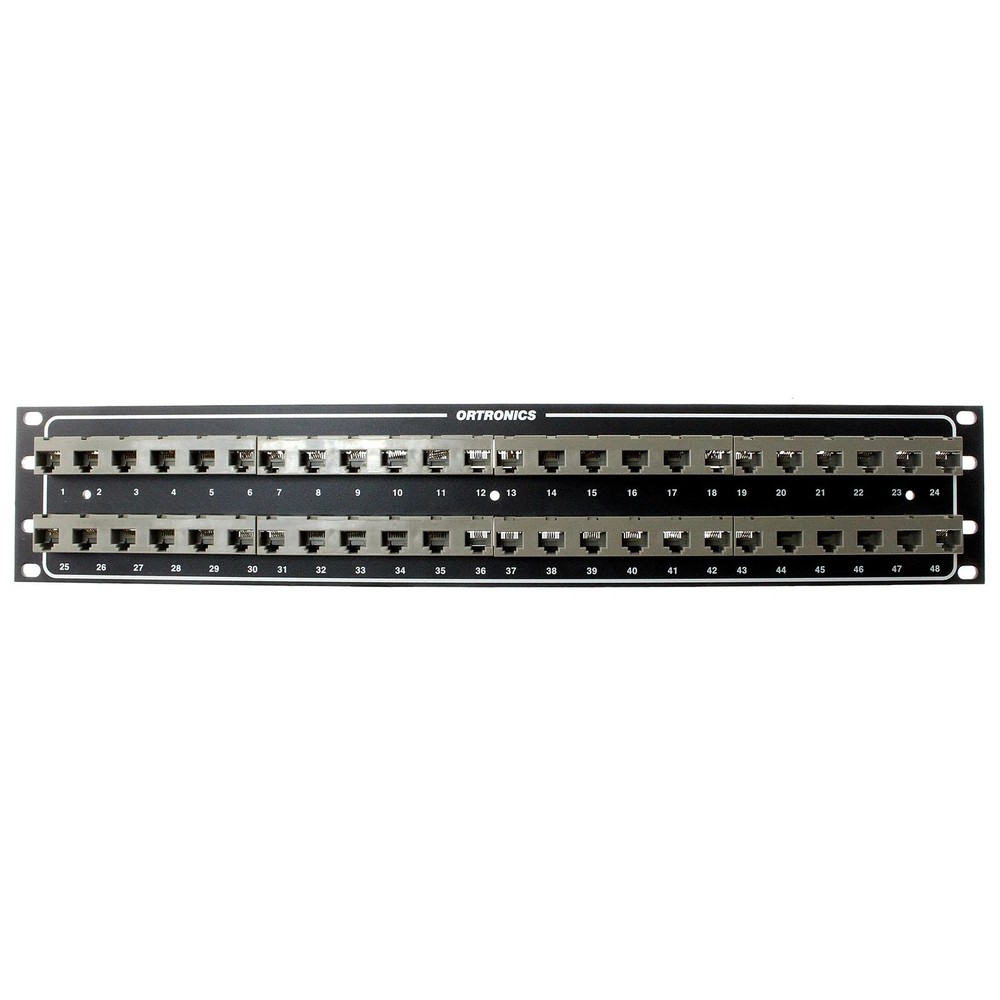 ORTRONICS OR-808004343 48-PORT HIGH DENSITY M50 TELCO PATCH PANEL