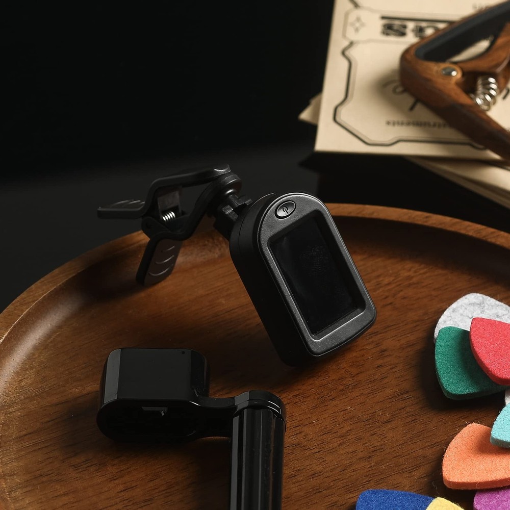 Ukulele Strings Accessories Kit Nylon Ukulele Strings Set Tuner Felt Picks Ca...